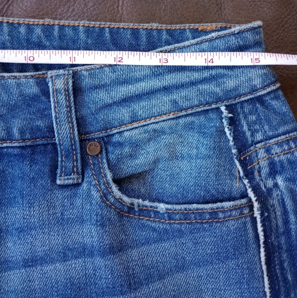 Paige Women's Capri Crop Raw Hem Blue Size 27 - Picture 5 of 6